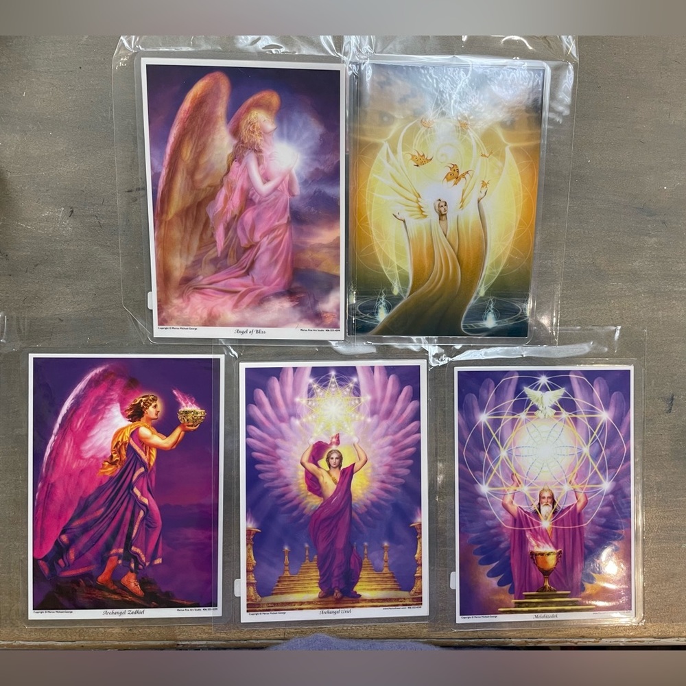 DONATED Angel Altar Cards - Laminated New